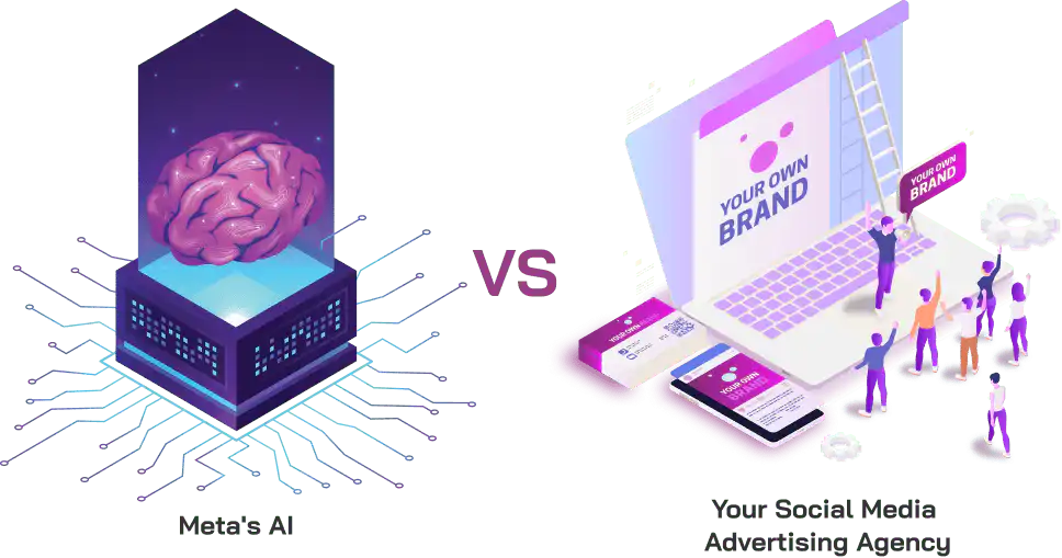 Meta's AI vs Your Social Media Advertising Agency How Meta's AI and a social media advertising agency work together